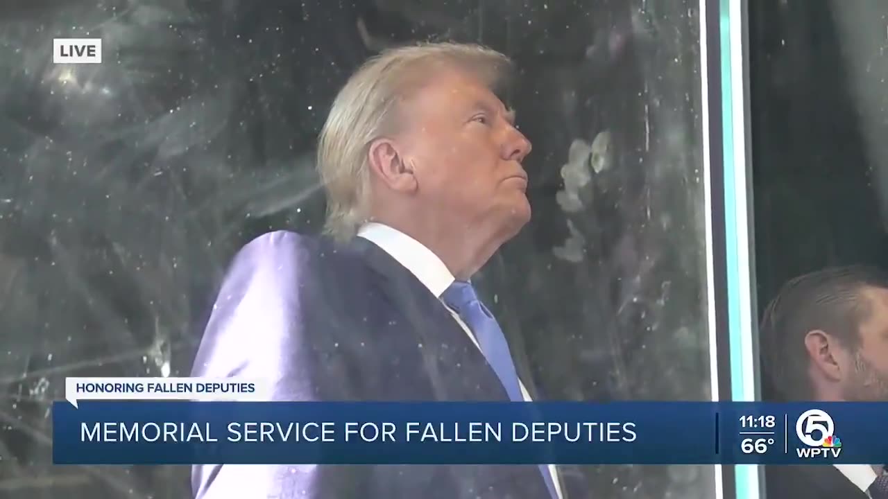 Trump pays his respects to fallen Palm Beach County Deputies