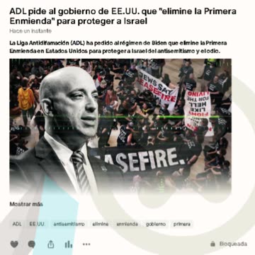 ADL pide al gobierno de EE.UU. que "elimine la Primera Enmienda" para proteger a Israel
