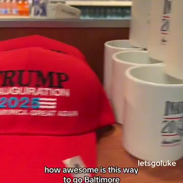 Baltimore Airport has been stocked with Donald Trump inauguration merchandise