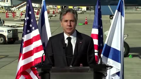 Landing in Israel, Blinken calls for calm
