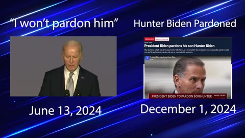 President Biden pardons his son Hunter after saying he would not