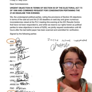 SOUTH AFRICAN ELECTION IN TURMOIL