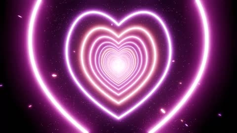 628. ❤️‍🔥Lost in Love of Pink Neon Heart's 💗Satisfying Tunnel❣️Enjoy Relaxing Fun!! 🔔