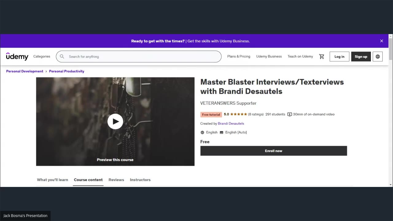 Master Blaster Interviews/Texterviews with Brandi Desautels Preview