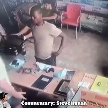 Coward with machete gets dropped