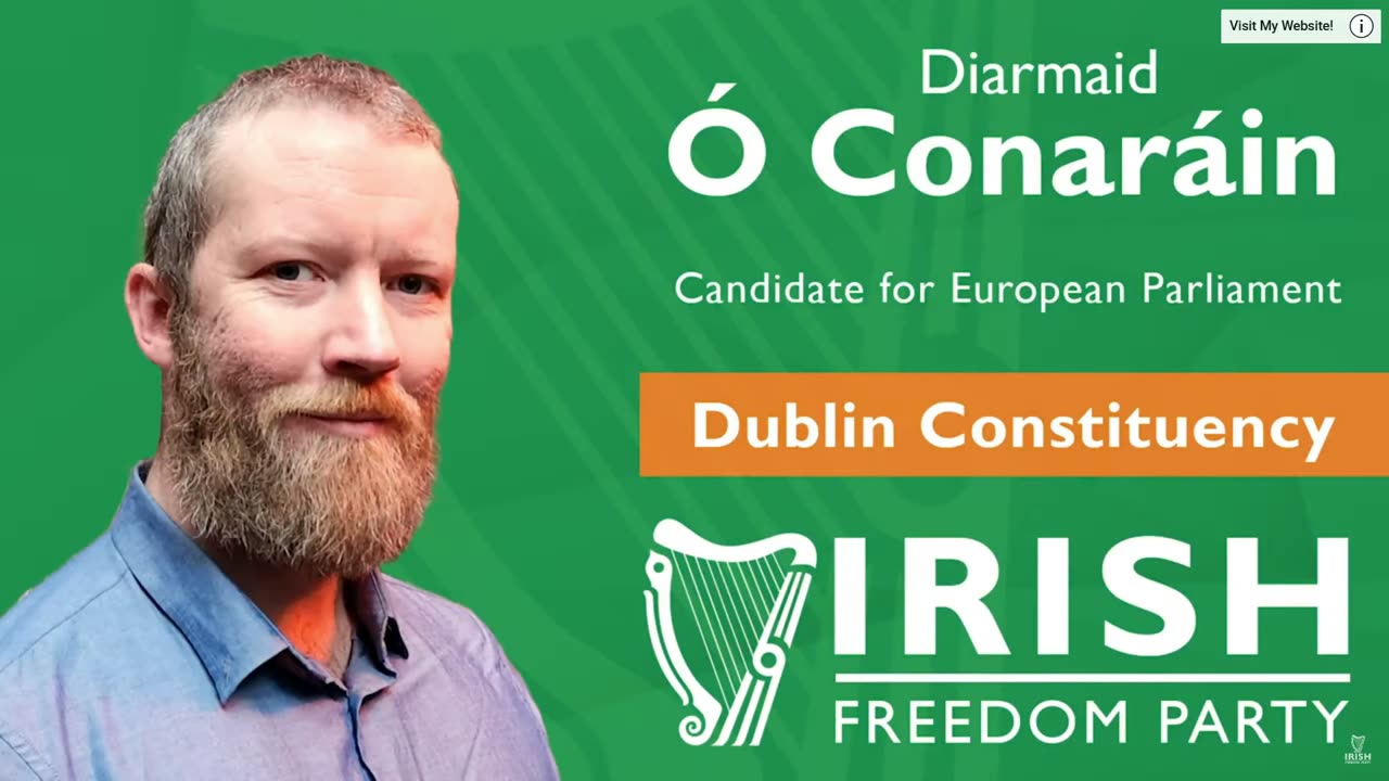 Ireland is full-Diarmuid O Conarain European Parliament candidate for Dublin 2-05-24