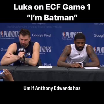BATMAN IN NBA 😂😂 | Luka Doncic | NBA PLAYOFFS 2024