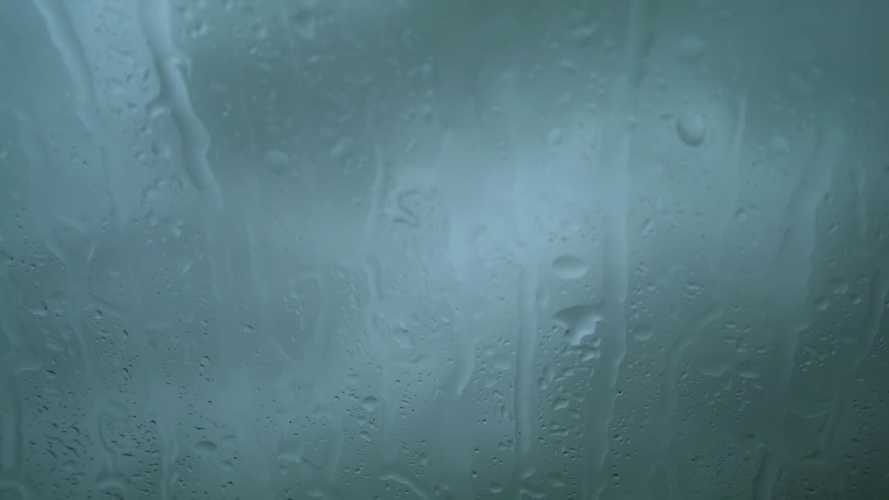 Rain on a Window, Relaxing Moving Background Animation Motion Graphic Loop Video Screensaver