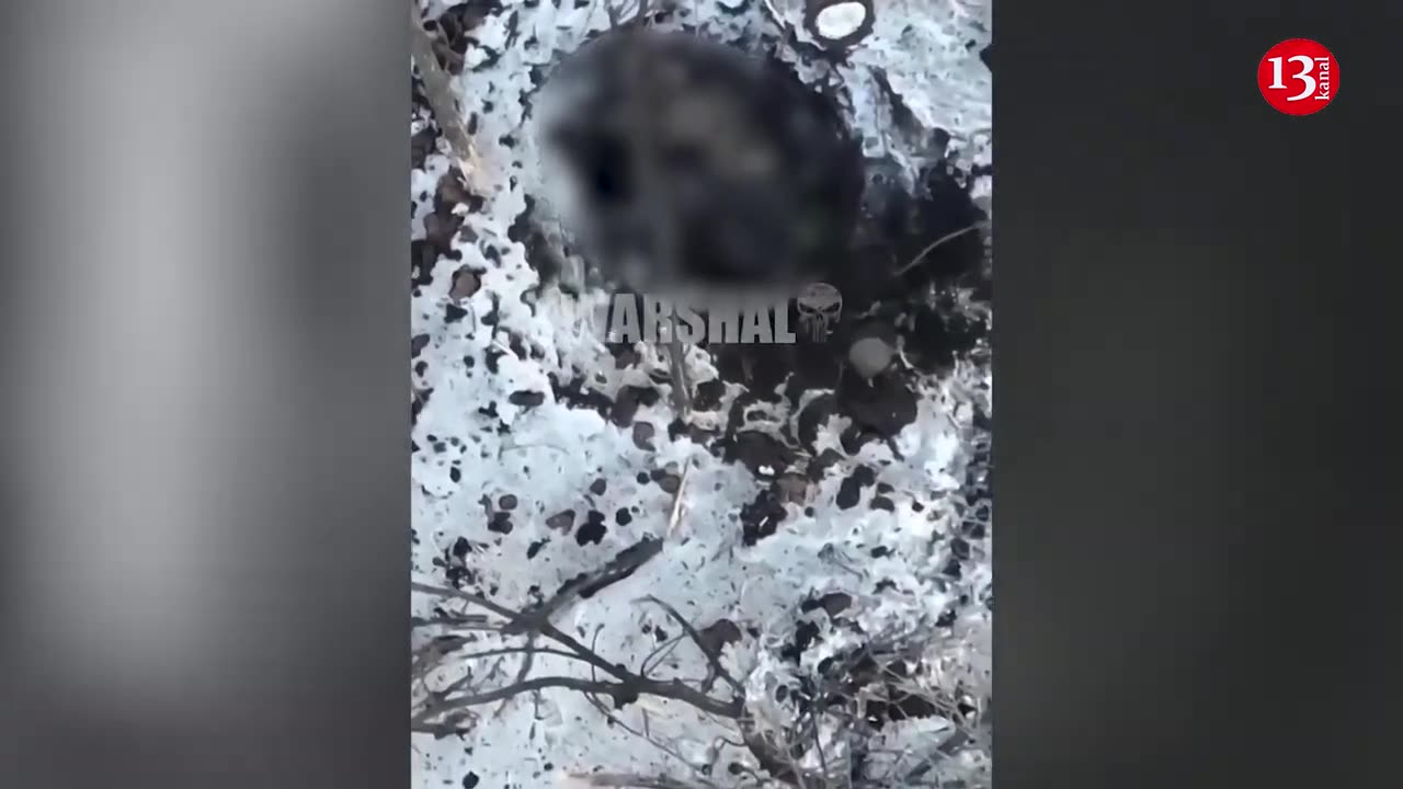 "Drone’s hunt for insects in the snow" - Russian abandons injured fellow soldier in trench and flees