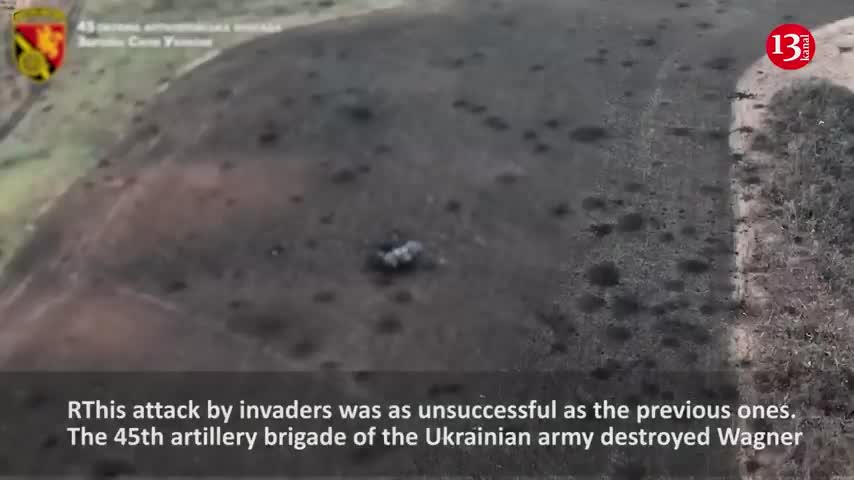 Large group of "Wagner" members AMBUSHED while launching attack in open area