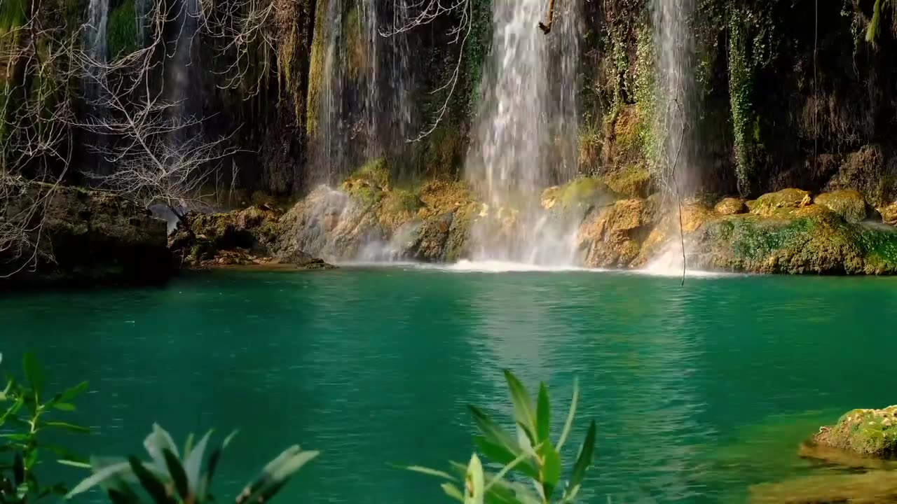 Island _ Waterfalls _ Fields _ Mountains _ Free HD Videos