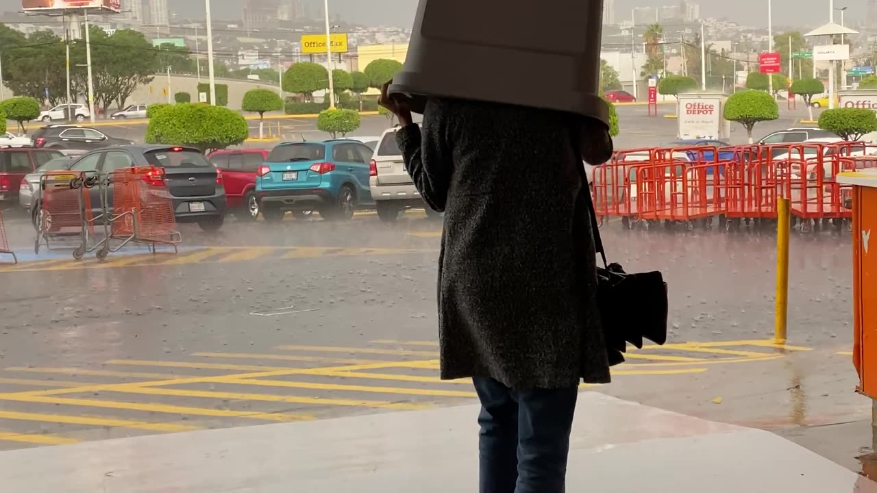 This Woman Needed More Than a Plastic Box to Keep Dry