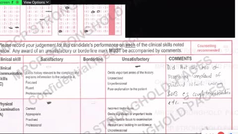 ST5.45 year old lady with exertional SOB marksheet