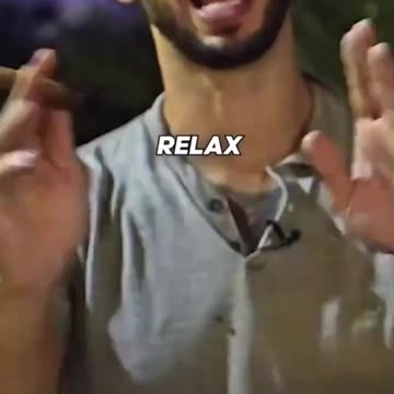 You have to learn how to become calm in situations.