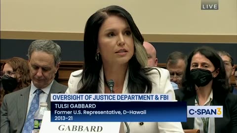 I don't trust Tulsi as far as I can throw her.. but....