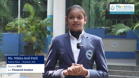 Batch 2023-25 Placements - Ms. Nikita Anil Patil at BNY