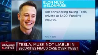 A jury has found that Tesla and Elon Musk are not liable in the securities fraud case over his "funding secured" tweet