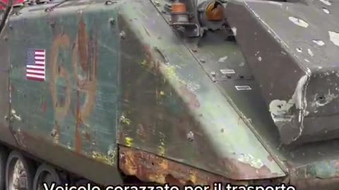 #Moscow, Exhibition of Western armaments: you see Italian flags?