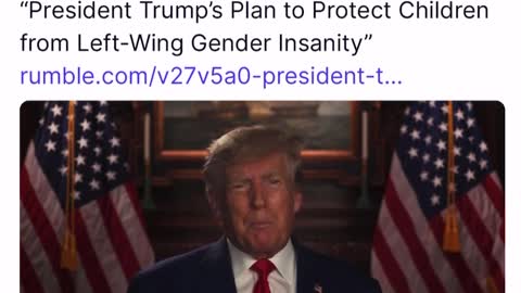 President Trump - protect the children