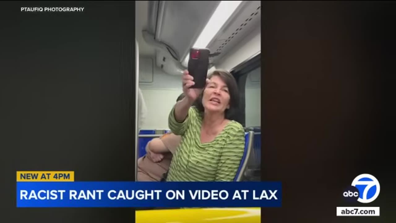 Woman hurls racist insults toward family on shuttle bus at LAX