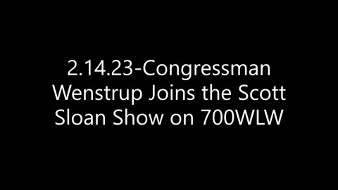 Wenstrup Joins Scott Sloan to Discuss National Security and China