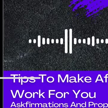 There are different ways of doing affirmations