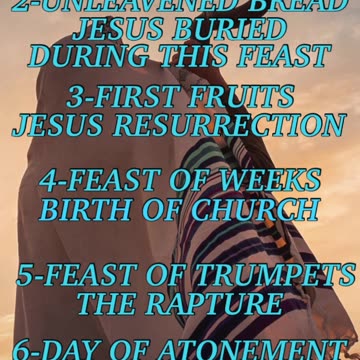WHAT ARE THE 7 JEWISH FEASTS OF THE LORD?