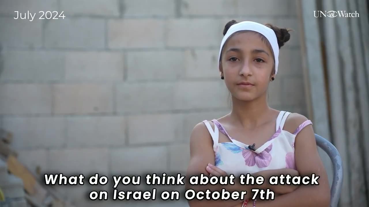 Meet Aya, from UNRWA's Tulkarm School: Millions of dollars of your taxes fund UNRWA.