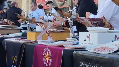 Cortadores de jamón en Jerez de la Frontera