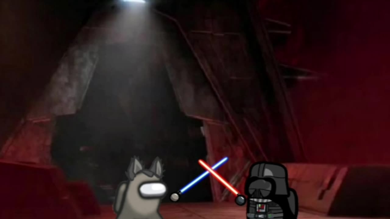 Vexst Jeffo Among Us vs Darth Vader Among Us | Slides Animation