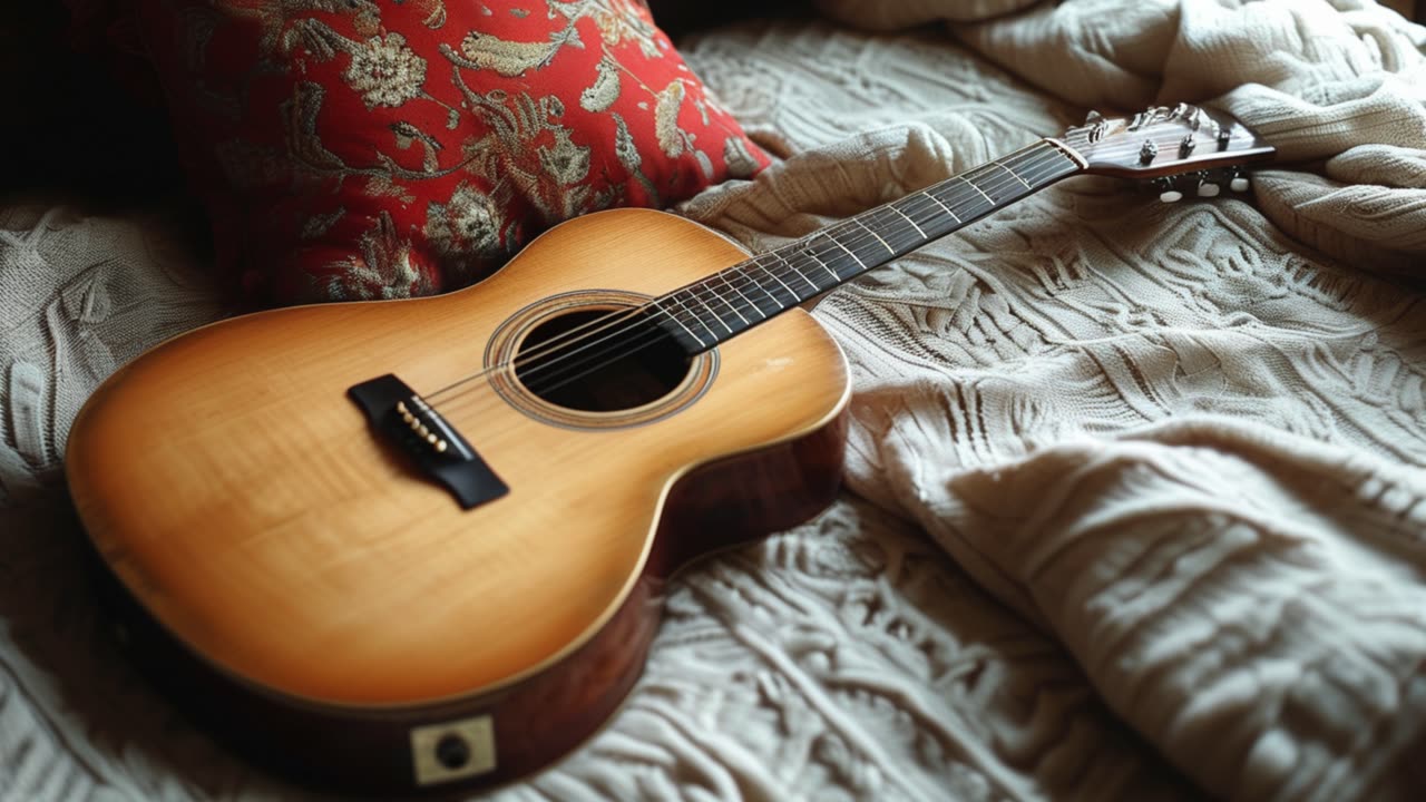 RELAXING MUSIC ACOUSTIC GUITAR. ดนตรีผ่อนคลายที่เน้นเสียงจากอคูสติกกีต้าร์