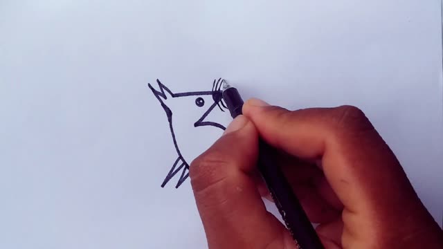 How To Turn Number 3 Into a Rat Draw l Rat Drawing Easy l Drawing tutorial