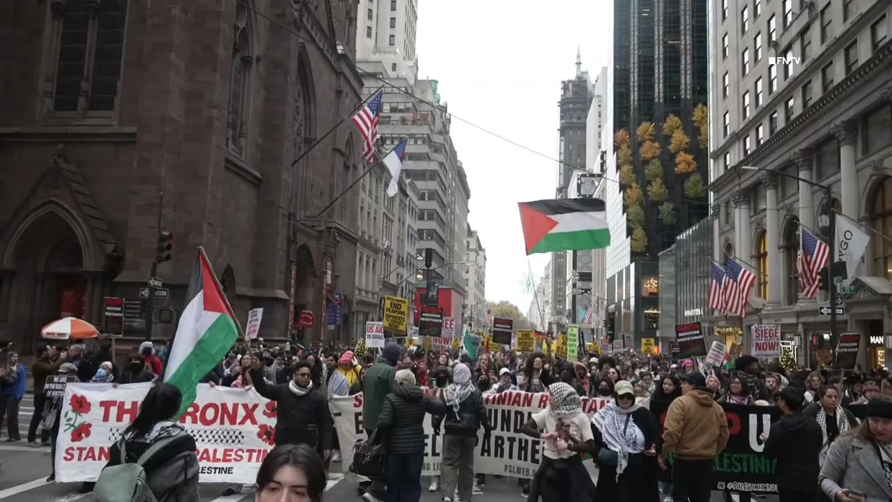 Black Friday Protest - Shopping Streets Flooded for Palestine NYC