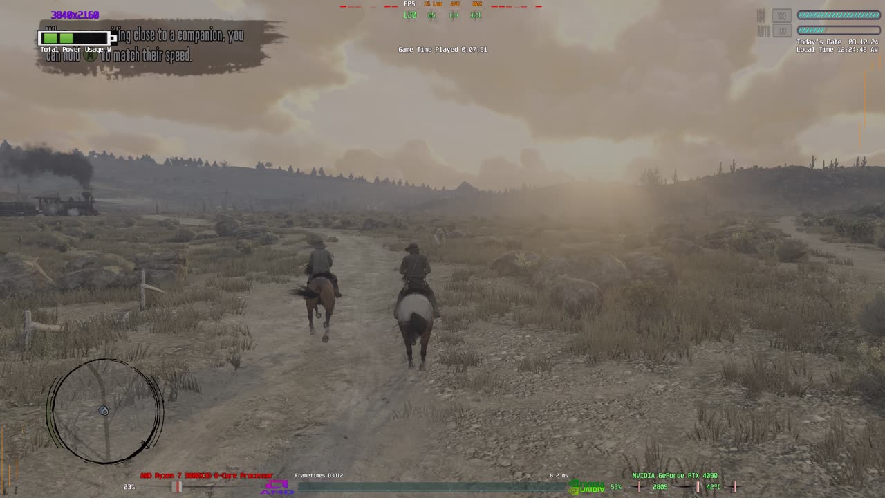 Red Dead Redemption 4K HDR PC Gameplay Sony Bravia 9 Rtx 4090 AMD 9800x3d