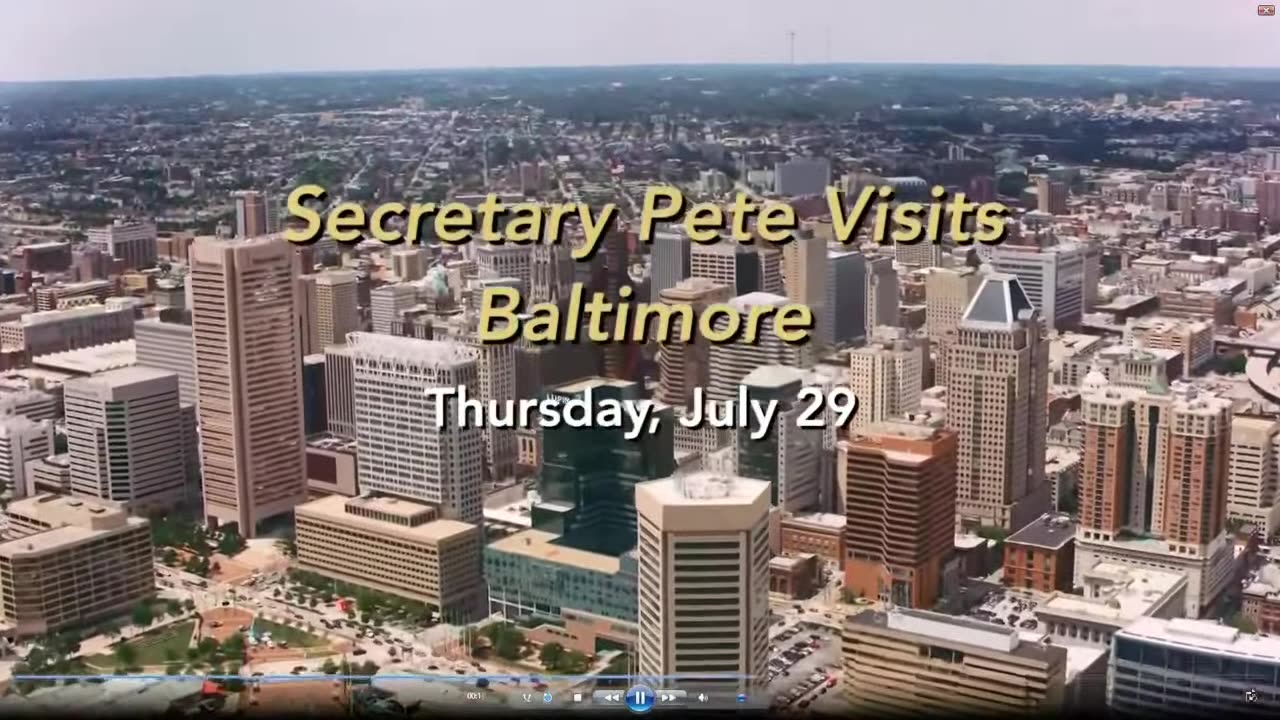 Remarks from Baltimore, MD Secretary Pete Buttigieg