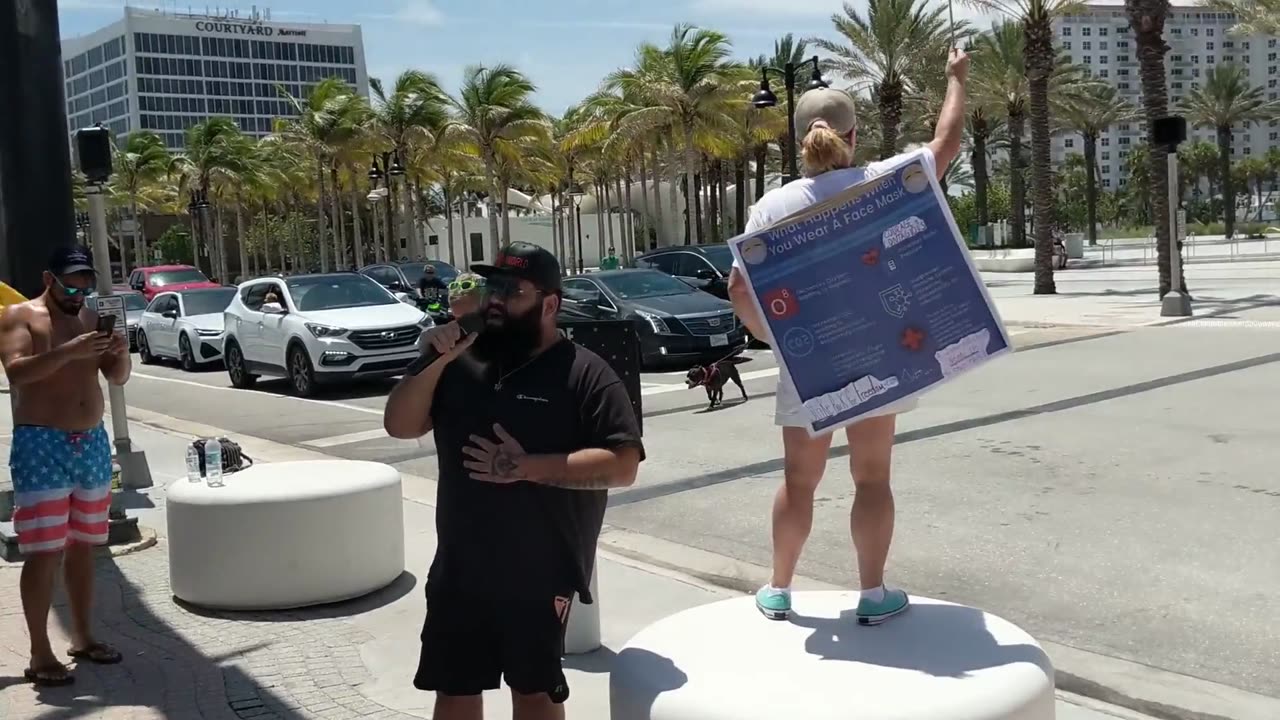 Jimmy Levy Speaks and Sings at our Freedom Rally on Fort Lauderdale Beach 8/29/2021