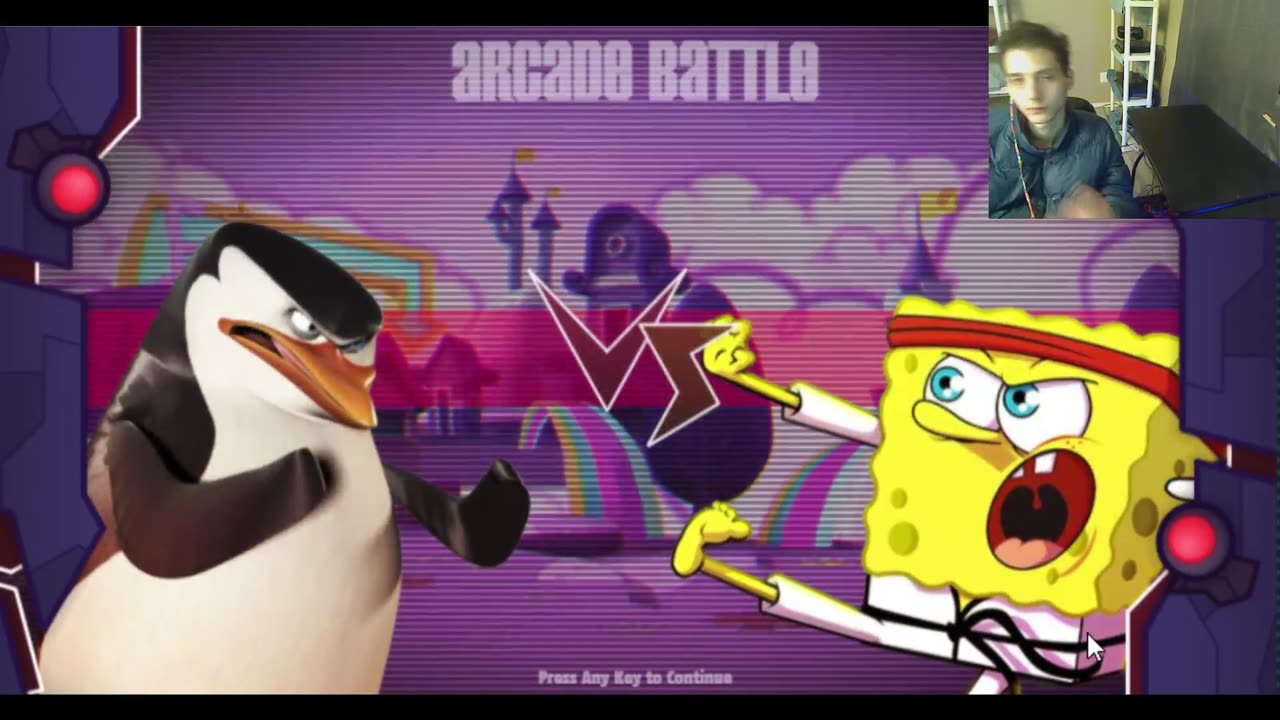 Nickelodeon Super Brawl Showdown! Battle #21 - SpongeBob SquarePants VS Skipper The Penguin