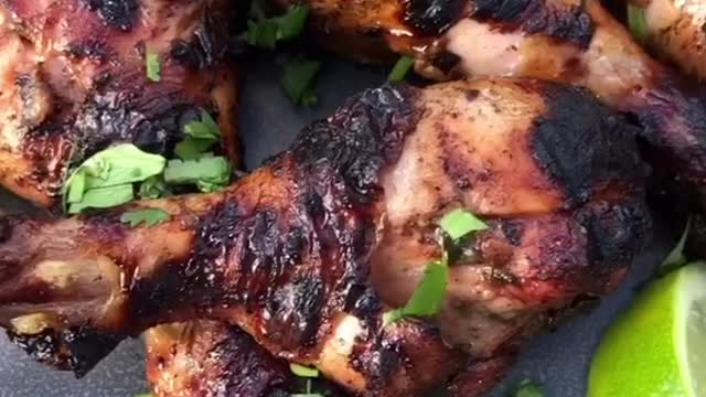 Cilantro lime chicken #chicken #howto #cookingvideos #cookinglesson #bbq #fypシ