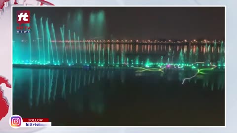 సాగర్ జలాల్లో స్వరాల జల్లులు..! | Musical Fountain in Hussain Sagar | Hit TV Telugu News