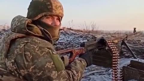 Ukrainian trenches in the Artemovsky / Bakhmut area