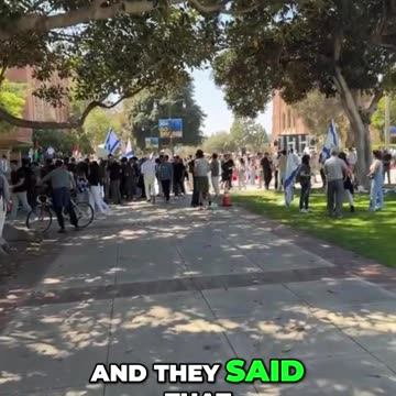 Walking around UCLA, Wearing a Yarmulke (4-28-24)