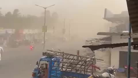 Heavy storm in Mysore