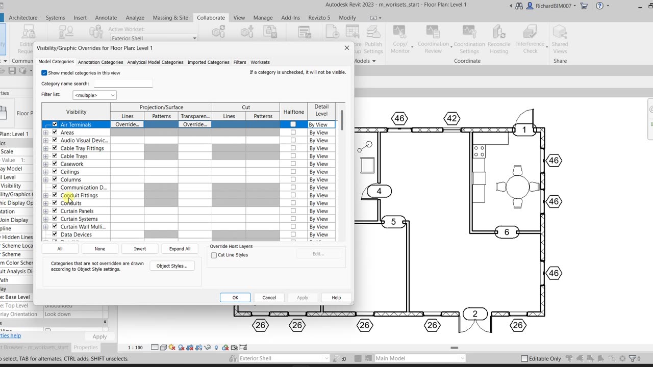 REVIT 2023 ARCHITECTURE: LESSON 50 - SHARE A PROJECT USING WORKSETS