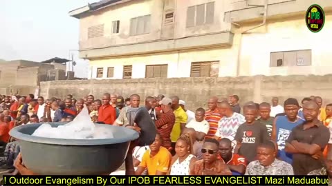 Breaking! Outdoor Evangelism By Our IPOB FEARLESS EVANGELIST Mazi Maduabuchi | Feb 12, 2023