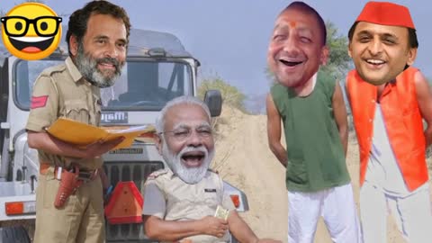 योगी जी और अखिलेश में खेत को लेकर हुआ झगड़ा मोदी जी और राहुल को बुलाया Comedy Cartoon kahaniya(1)