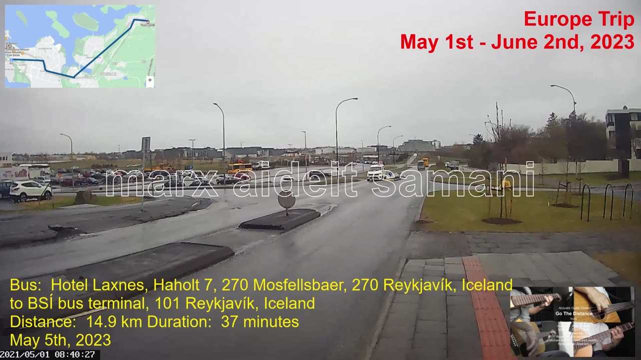 May 5th, 2023 28d Bus Ride from Hotel Laxnes to BSÍ Bus Terminal Reykjavík, Iceland