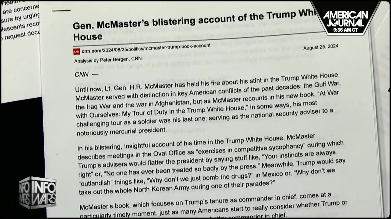 H.R. McMasters Reveals That Trump Actually Tried To Solve America’s Problems