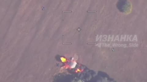 🇷🇺🇺🇦Destruction of Ukrainian Gvozdika by a strike from a Russian FPV drone,