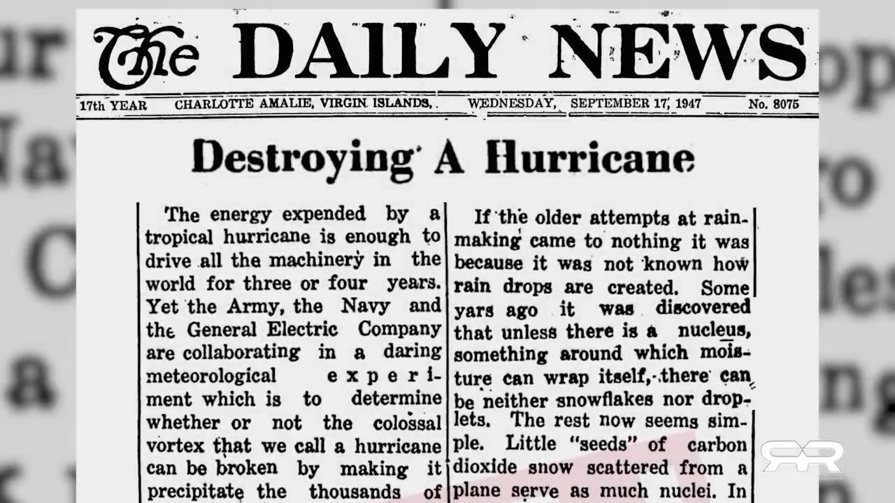 Secret History Of Weather Weapons That Appear To Be Used On Hurricane Helene