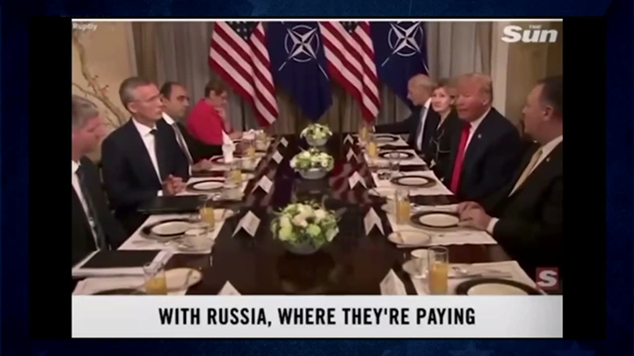 President Trump dressing-down NATO